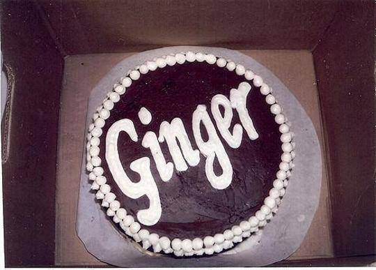 ginger birthday cake