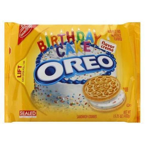 golden oreo birthday cake