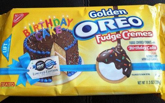 golden oreo birthday cake