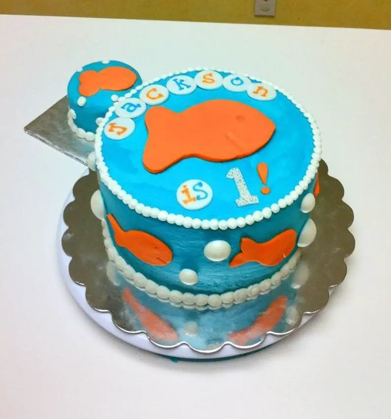 goldfish birthday cake