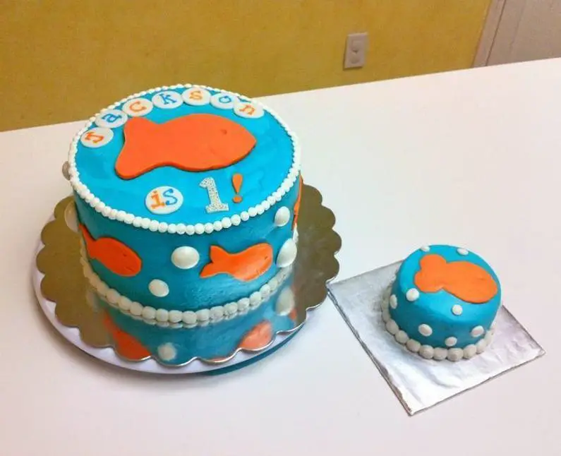 goldfish birthday cake