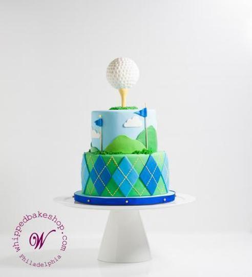 golf ball birthday cake