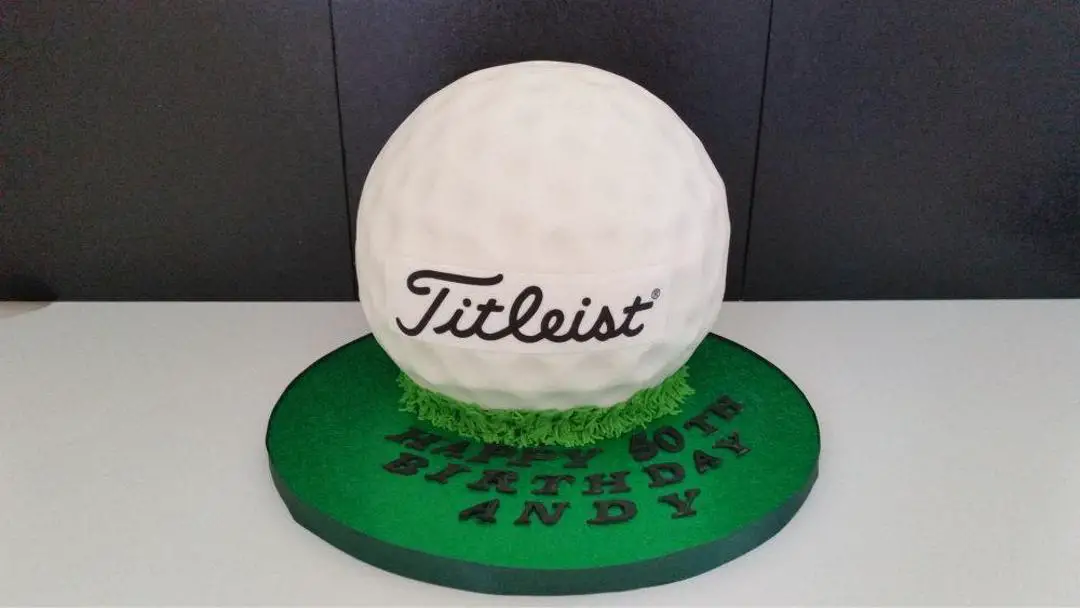 golf ball birthday cake