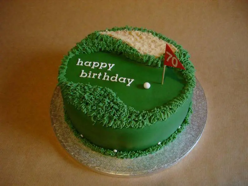 golf themed birthday cakes