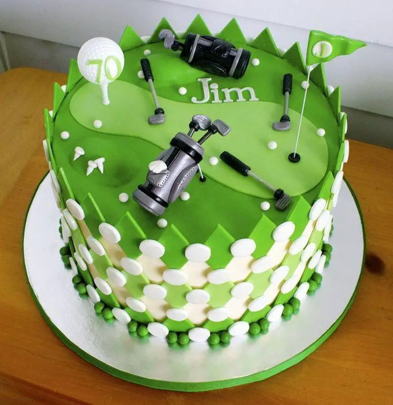 golf themed birthday cakes