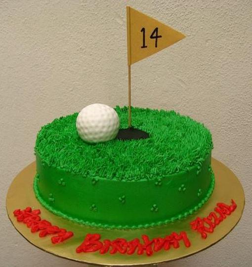 golf themed birthday cakes