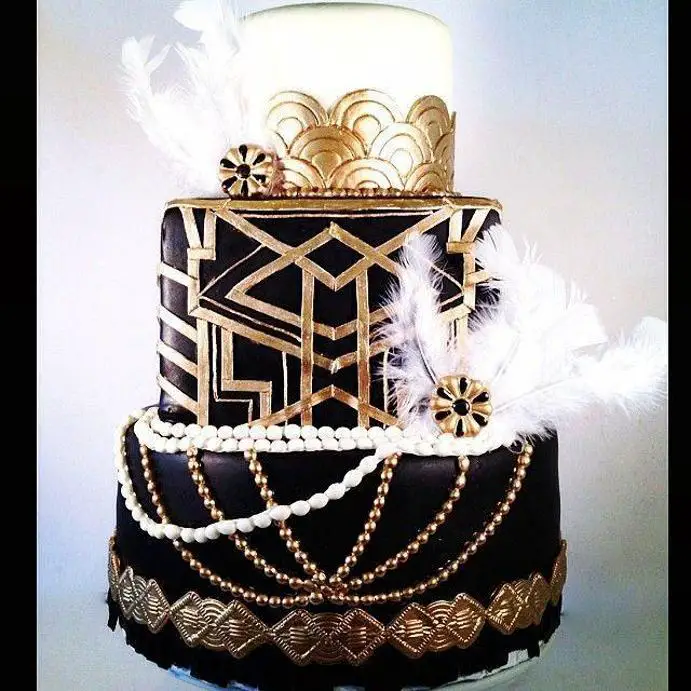 great gatsby birthday cake