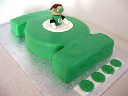 green lantern birthday cake