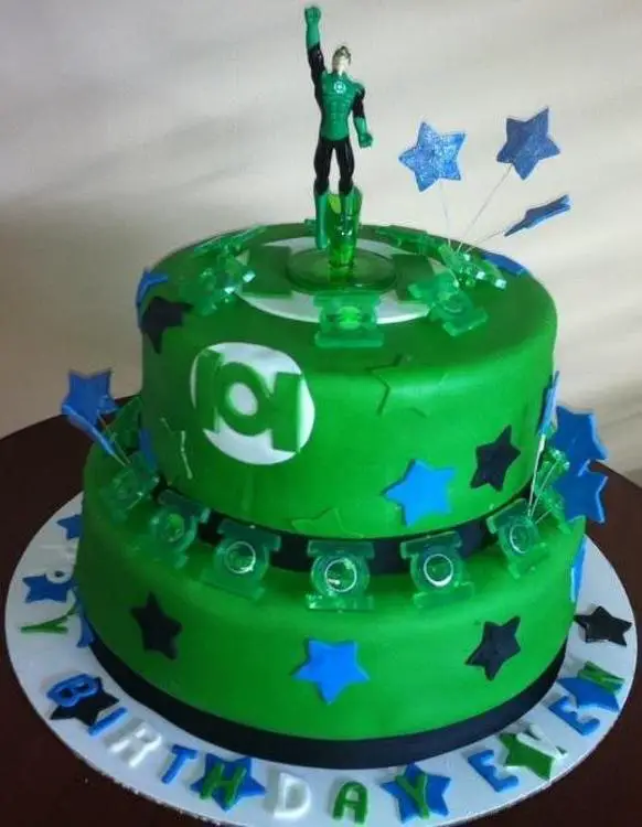 green lantern birthday cake