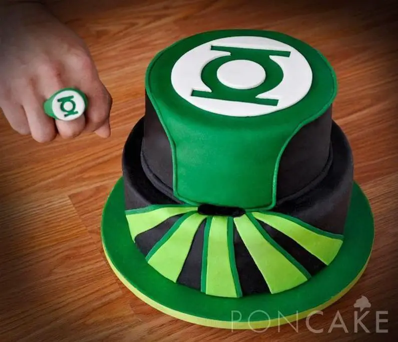 green lantern birthday cake