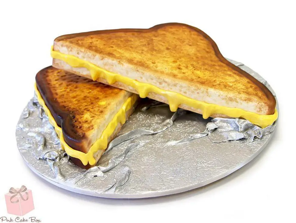 grilled cheese birthday cake