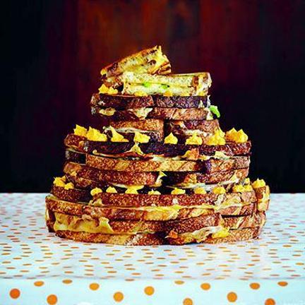 grilled cheese birthday cake