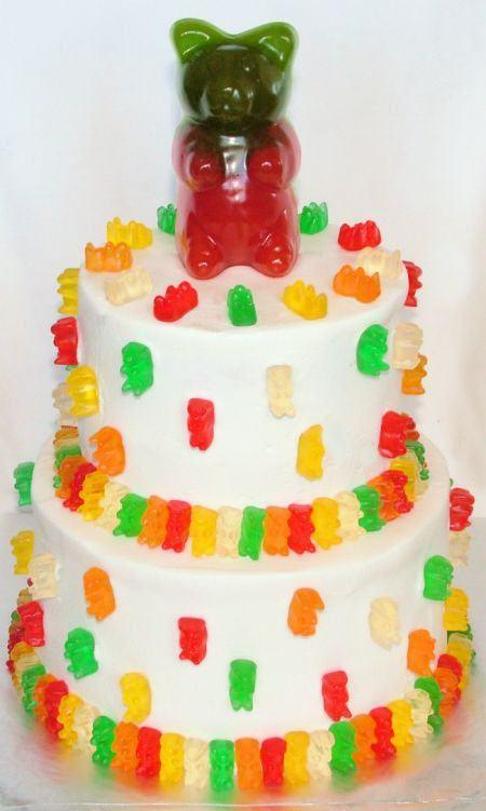 gummy bear birthday cake