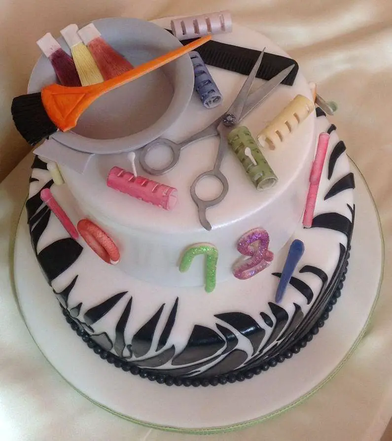 hairdresser birthday cake ideas