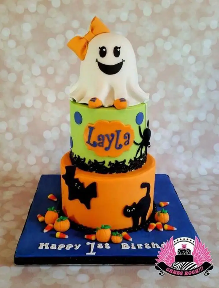 haloween birthday cake