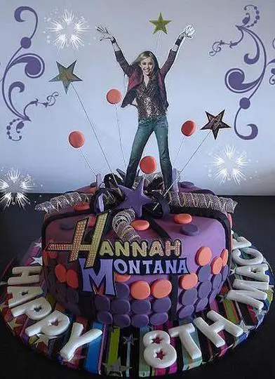 hannah montana birthday cake