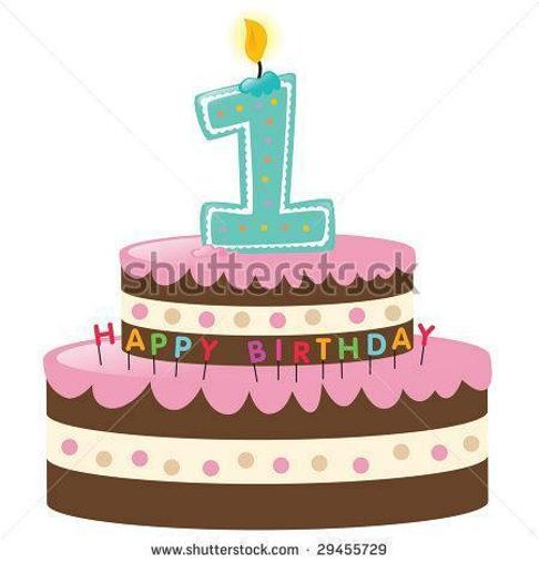 happy first birthday cake