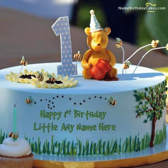 happy first birthday cake