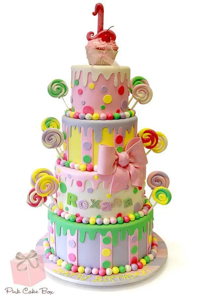 happy first birthday cake