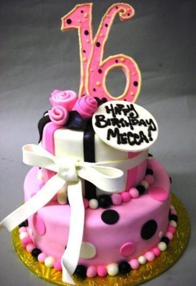 happy sweet 16 birthday cake