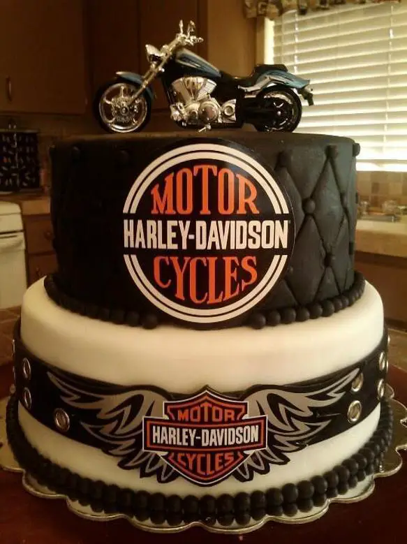 harley davidson birthday cakes