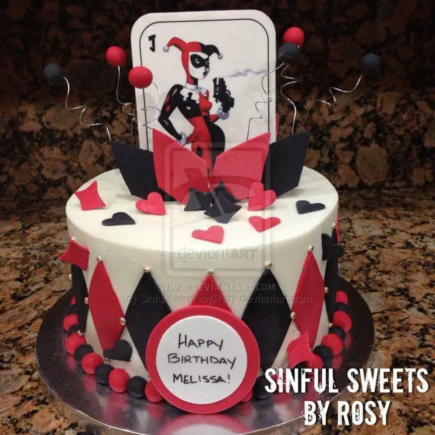 harley quinn birthday cake