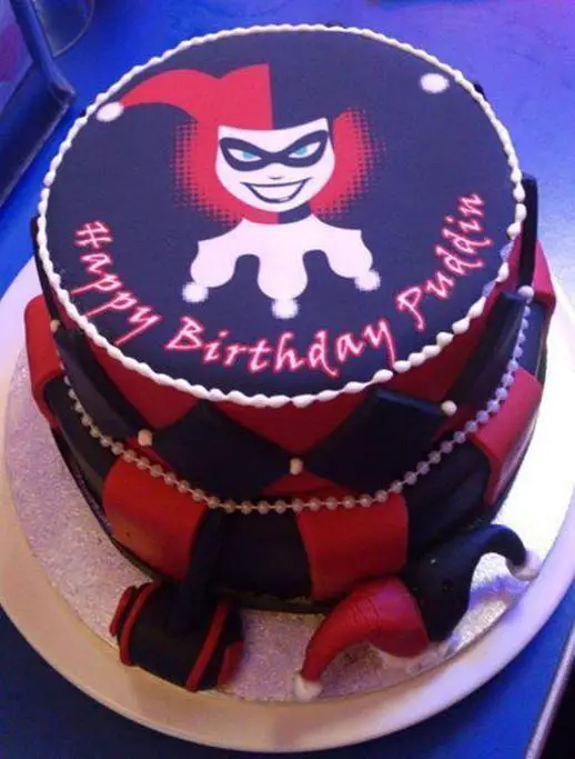 harley quinn birthday cake