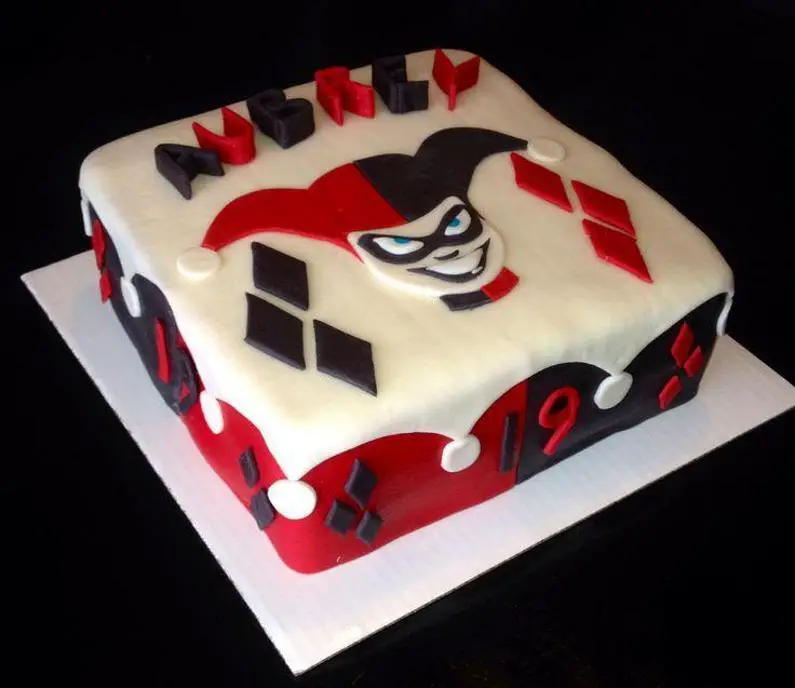 harley quinn birthday cake