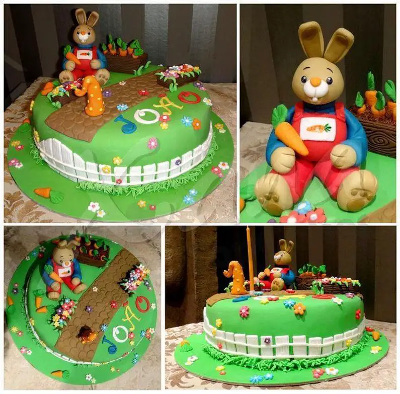 harry the bunny birthday cake