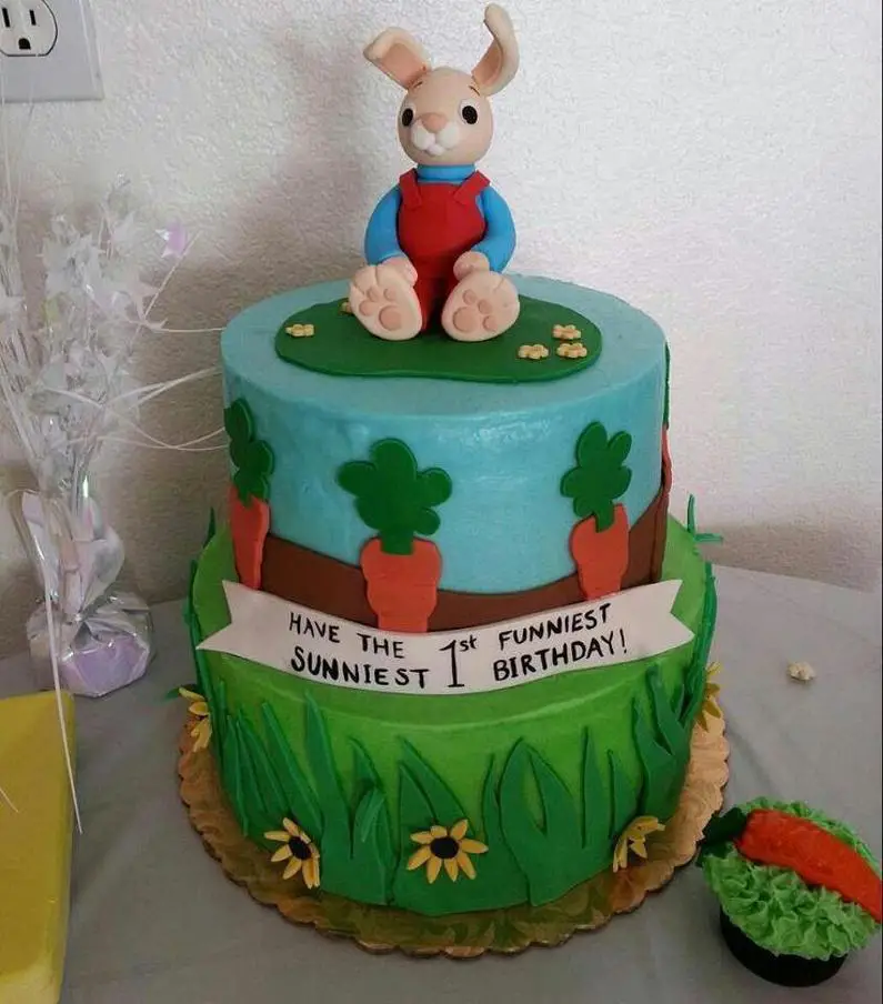 harry the bunny birthday cake