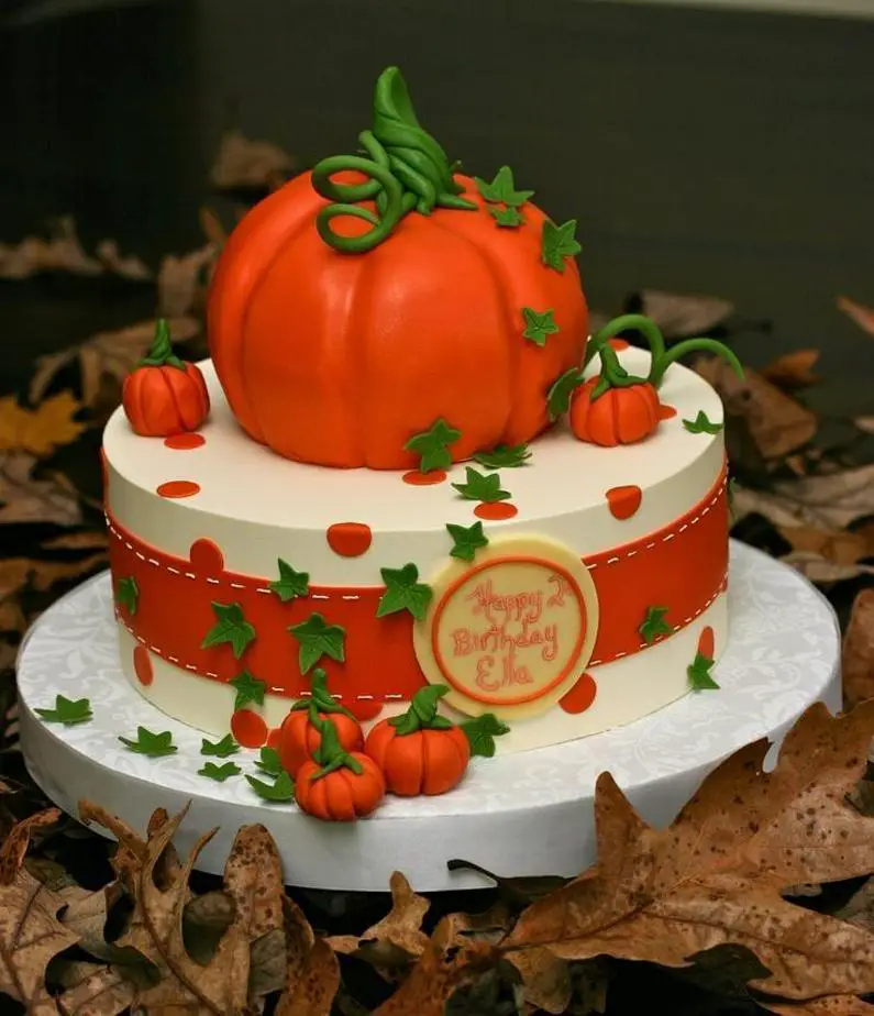 harvest birthday cake