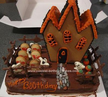 haunted house birthday cake