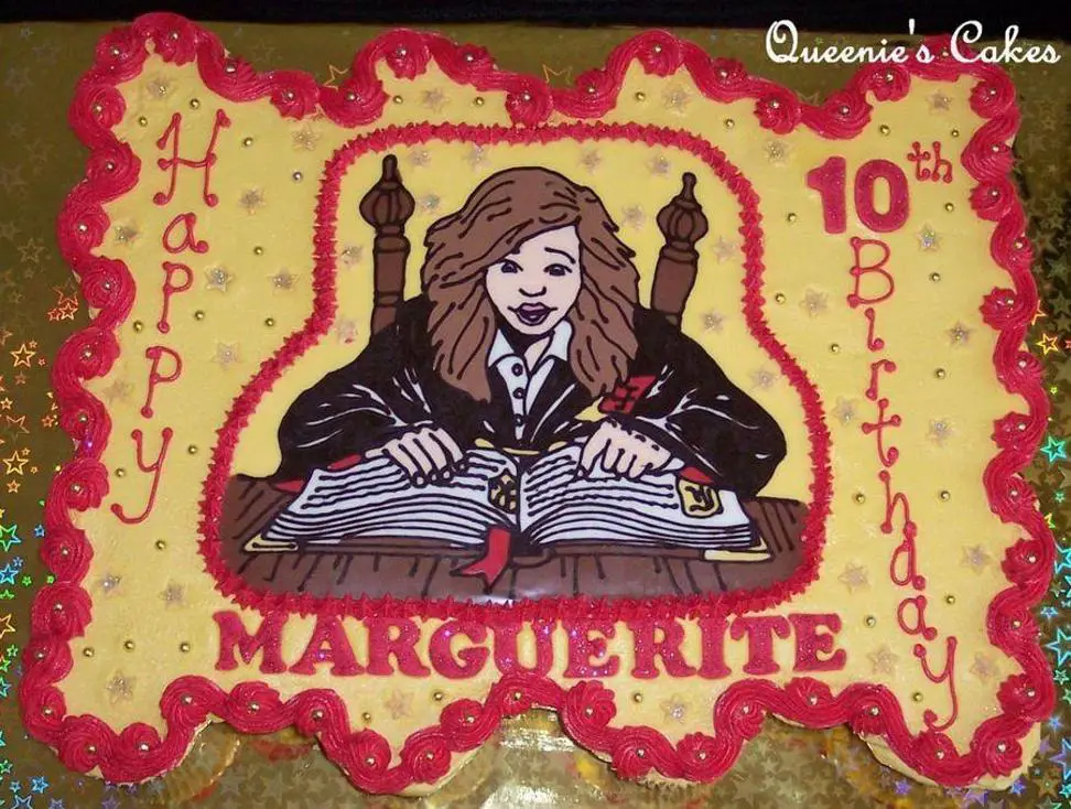hermione granger birthday cake