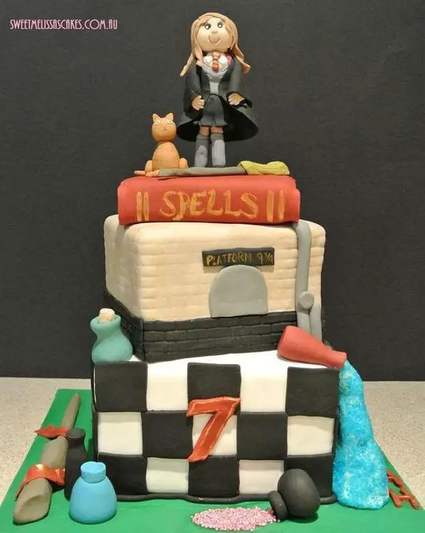 hermione granger birthday cake