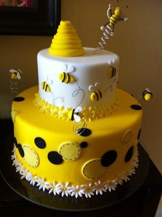honey bee birthday cake