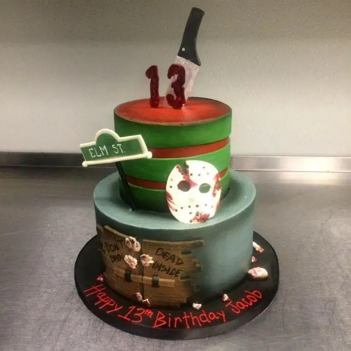 horror themed birthday cakes