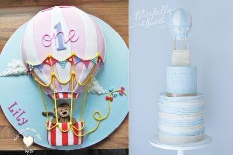 hot air balloon birthday cakes