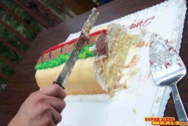 hot dog birthday cake