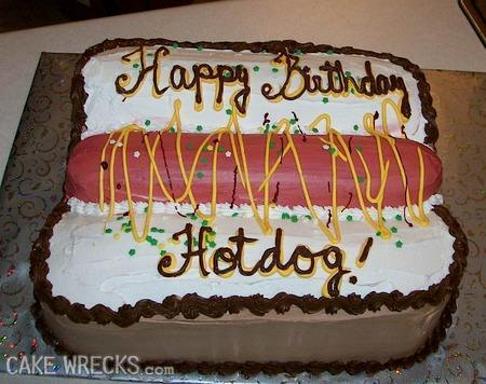 hot dog birthday cake