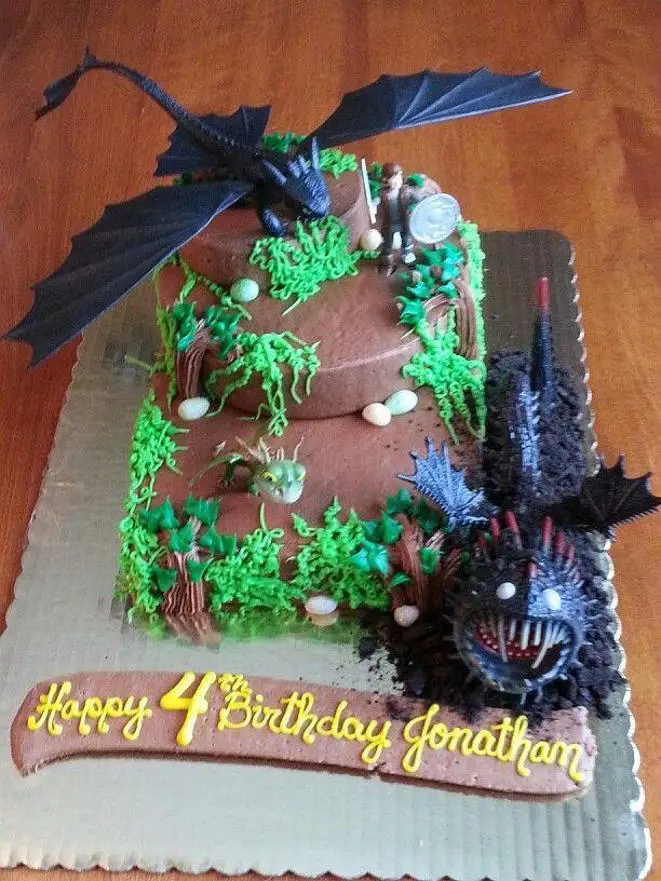 how to train your dragon birthday cakes