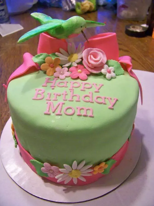 hummingbird birthday cake