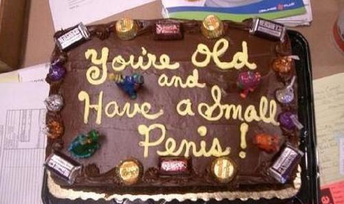 humorous birthday cakes