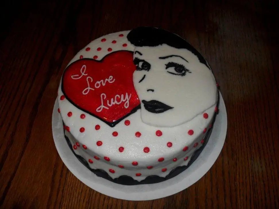i love lucy birthday cake