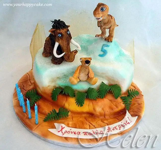 ice age birthday cake