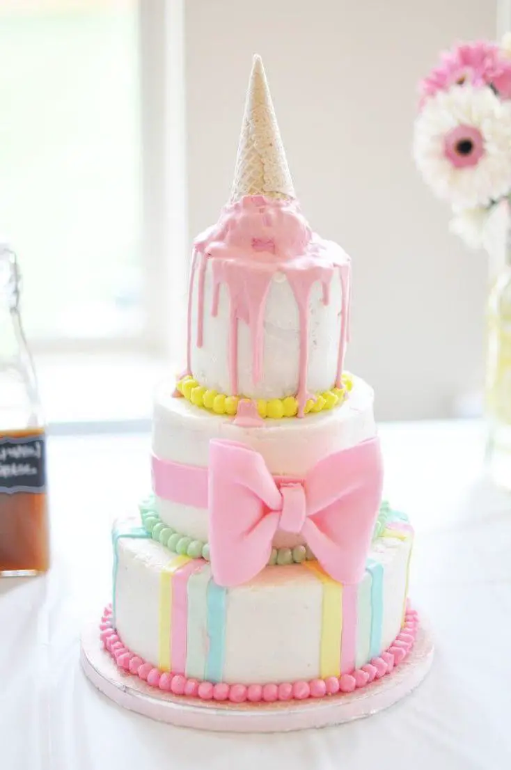 ice cream themed birthday cakes