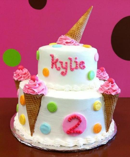ice cream themed birthday cakes