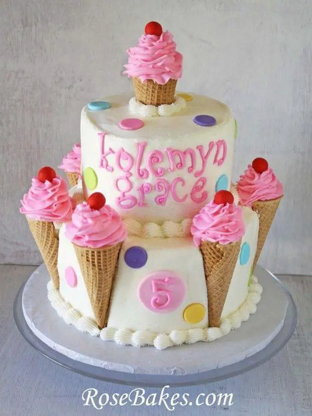 icecream birthday cake