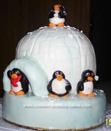 igloo birthday cake