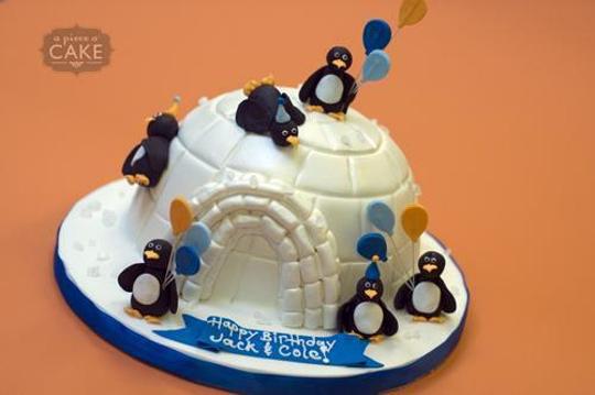 igloo birthday cake