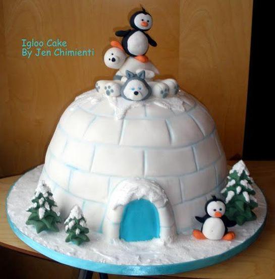 igloo birthday cake